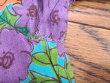 Colorful Flower Print Dress <br> (B-34.5" W- 28.5" H-36")