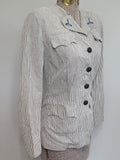 Navy WAVES Seersucker Jacket <br> (B-34" W-26.5")