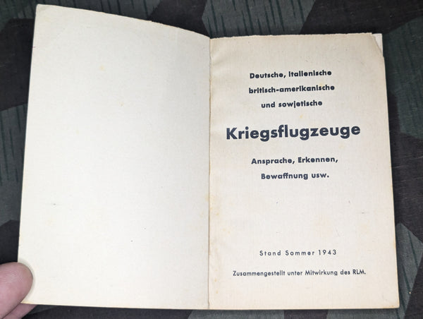 Kriegsflugzeuge Aircraft Identification Book 1943