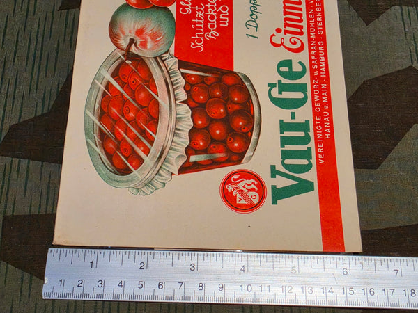 Original Vau-Ge Cellophane for Canning (Lot of 5)
