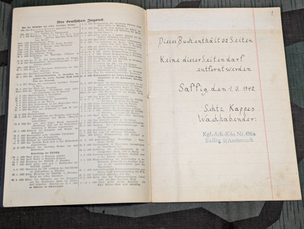 Fluchtenbuch - Escape Records For Kr.Gef.Arb.Kdo.No.416