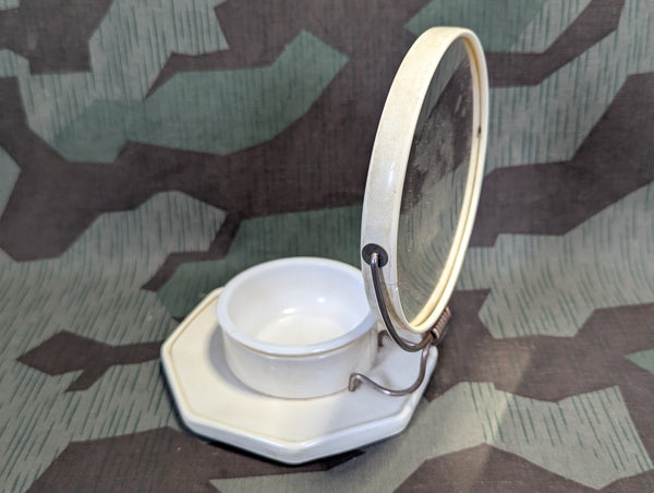 Celluloid Shaving Mirror and Cup