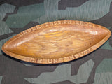 Unser Täglich Brot Gib Uns Heute German Wood Oval Bread Plate