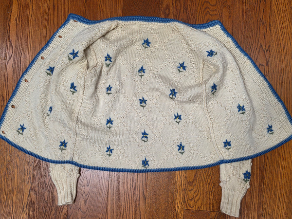 German Knit Sweater Cardigan <br> (38"-40" Bust)