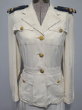 NNC Navy Nurse White Uniform Jacket and Skirt <br> (B-33" W-25" H-33.5")