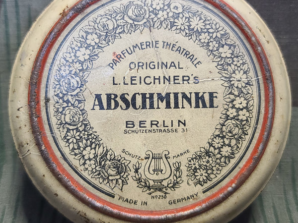 Leichner's Abschminke Make up Removal Cream Tin