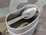 Bing 17 Enamel Mess Kit with Fork Spoon