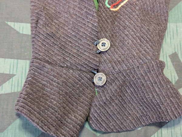 German Brown Winter Hood Hat