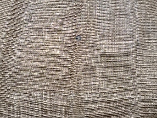 Brown and Tan Colorblock Linen Dress <br> (B-36" W-26.5" H-37")