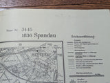 Late War Berlin Spandau Wehrmacht Map (Reprinted on Miadziot Map)