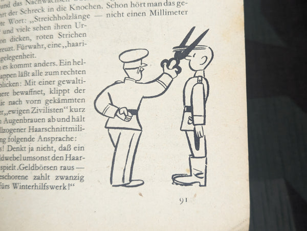Hier Lacht Der Soldat Soldiers Humor Jokes and Sketch Book AS-IS