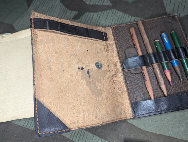 German Leather Notepad NCO Spieß?
