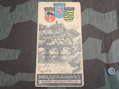 Original Shell Map of Anhalt Thüringen Sachsen
