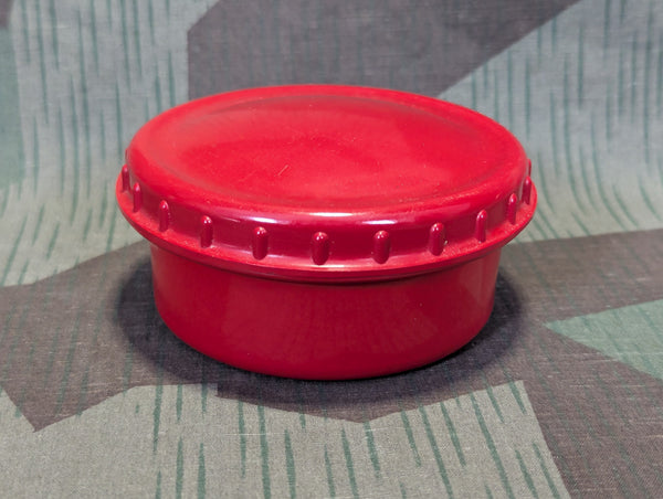Red Trumpf Butter Dish with Glass Liner