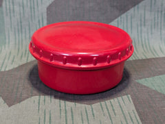 Red Trumpf Butter Dish with Glass Liner