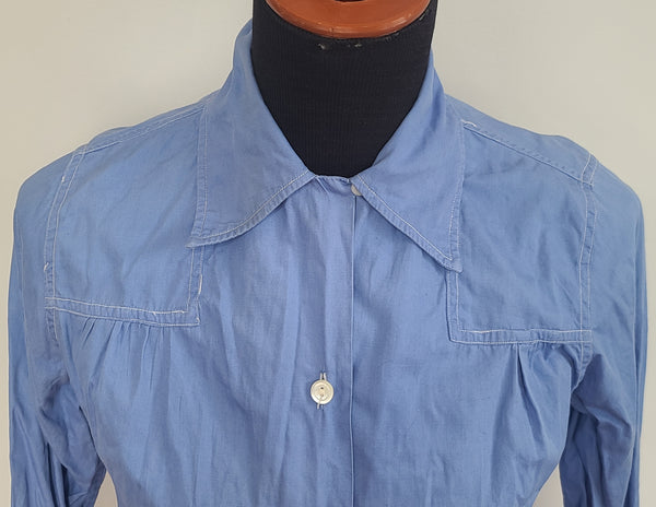 WAVES Reserve Blue Blouse <br> (36" bust)