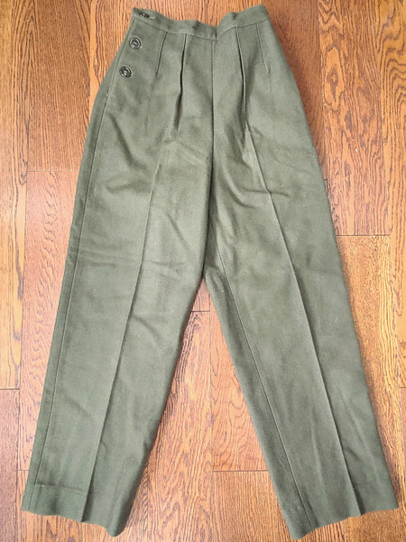 Women's Wool Trouser Liner Size 12R 1945 (26" Waist)