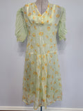 1920s Crepe Flapper Dress XXS <br> (31" Bust)