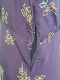 Purple Dress with Bow Print <br> (B-40" W-30" H-37")