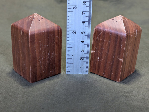 Wooden USMC Salt and Pepper Shakers