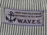 Navy WAVES Work Uniform Seersucker Dress <br> (B-38" W-29" H-37")