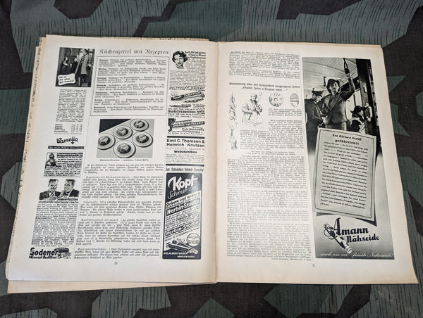 Frauen Fleiss Women's Knitting Pattern Magazine Heft 7 1938/39