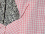 Lightweight Pink Gingham Dress <br> (B-36" W-26.5" H-36")