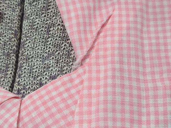 Lightweight Pink Gingham Dress <br> (B-36" W-26.5" H-36")