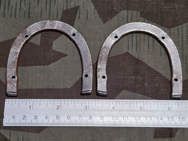 Pair German Boot Heel Irons Marked 24