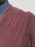 Maroon Dress with Tiny Polka Dots <br> (B-46" W-38.5" H-46")