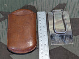 Shaving Mirror in Leather Case