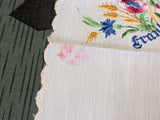 German Andenken aus Frankreich Souvenir Handkerchief