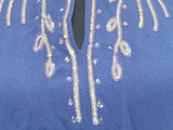 DuBarry Blue Sequin Gown 1945 <br> (B-38" W-29" H-38")