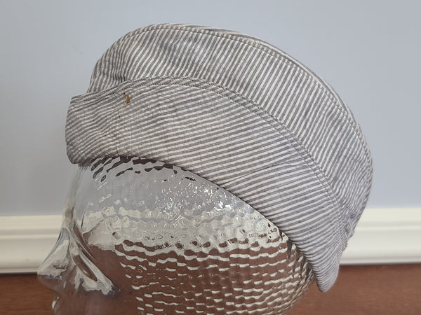 WAVES Seersucker Garrison Cap (Size 21 1/2) AS-IS