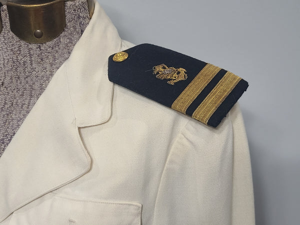 NNC Navy Nurse White Uniform Jacket and Skirt <br> (B-33" W-25" H-33.5")