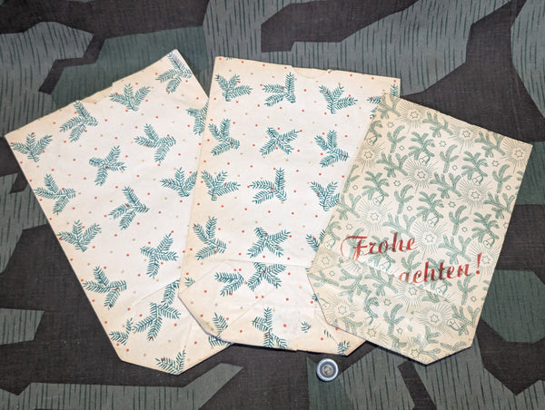 Set of 3 Christmas Bags Frohe Weihnachten!