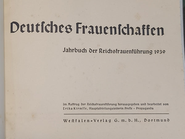 Deutsches Frauenschaften Jahrbuch 1939