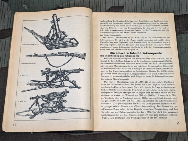 Infanterie Grenadiere Des Führers Waffenhefte des Heeres