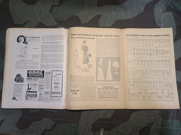 Neue Modern Welt June 1937 Fashion Magazine with Patterns
