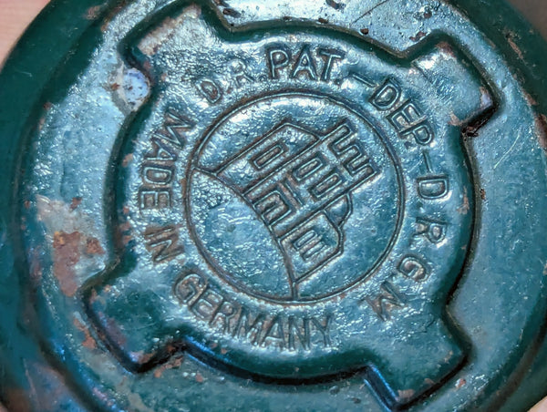 D.R.G.M. Medium Size Round German Lock with Key