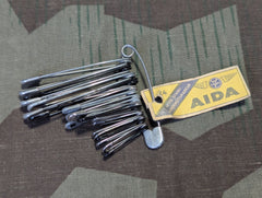 Lot of 24 German Safety Pins Aida