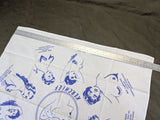 Reproduction Risqué Pinup Phrenology Kerchief Bandana