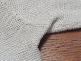 German Off-White Short Sleeve Sweater <br> (B-44" W-38")