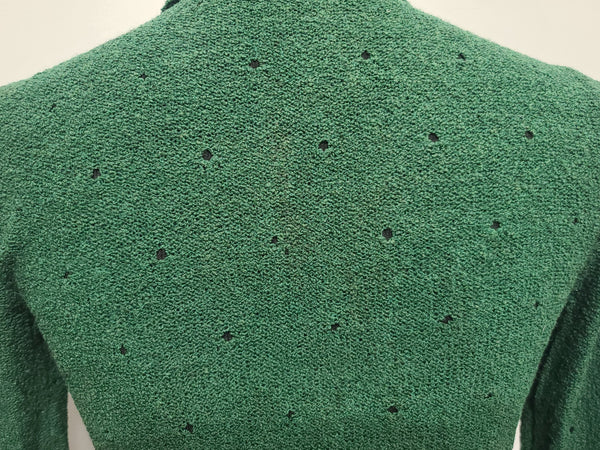 Green Knit Top and Skirt Set <br> (B-36" W-26" H-36")