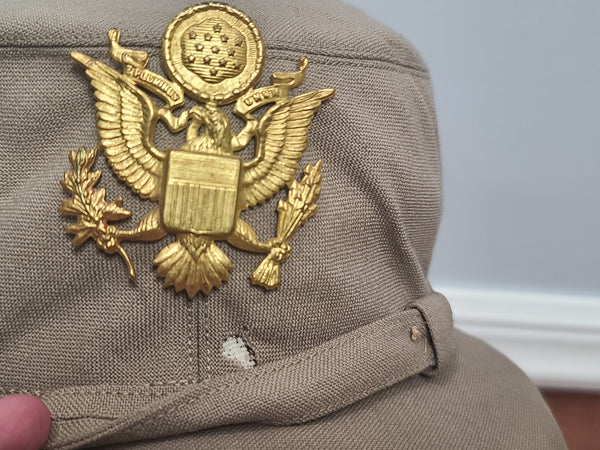 WAC Officer Khaki Hobby Hat (Size 22 1/2)