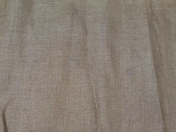 Brown and Tan Colorblock Linen Dress <br> (B-36" W-26.5" H-37")