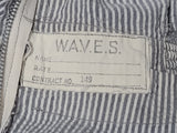 Navy WAVES Work Uniform Seersucker Dress <br> (B-38" W-29" H-37")