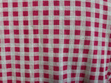 Red and White Gingham Dress <br> (B-41" W-32" H-40")