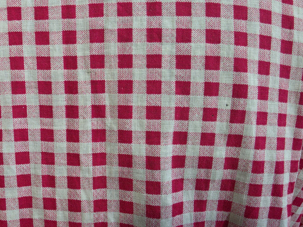 Red and White Gingham Dress <br> (B-41" W-32" H-40")