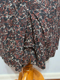 Black and Brown Print Dress and Short Sleeve Top <br> (B-38" W-30" H-36")